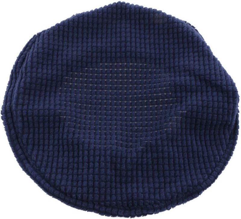 klarako Slip Resistant Round Bar Stool Cover Chair Seat Cushion, Stretchable Fits for 30 38cm / 12 15 Inch Stools  Dark Blue - Image 3