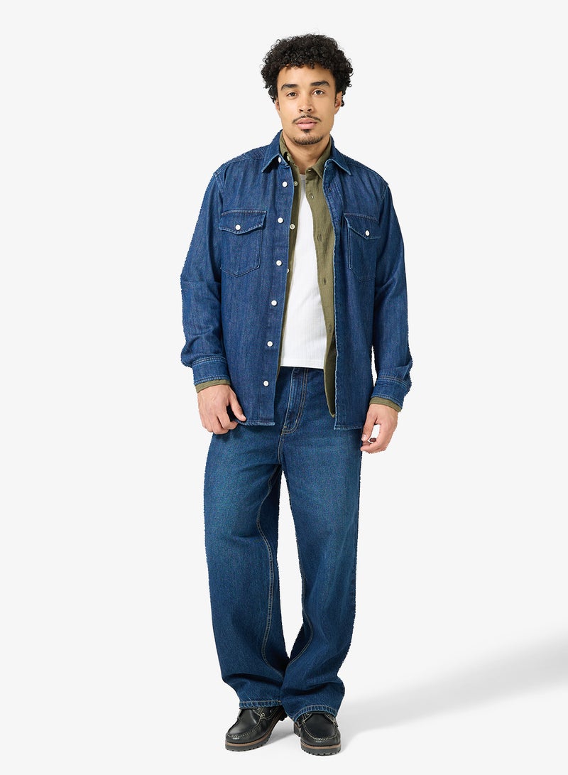 JACK & JONES Jacquard Long Sleeve Shirt - Image 4