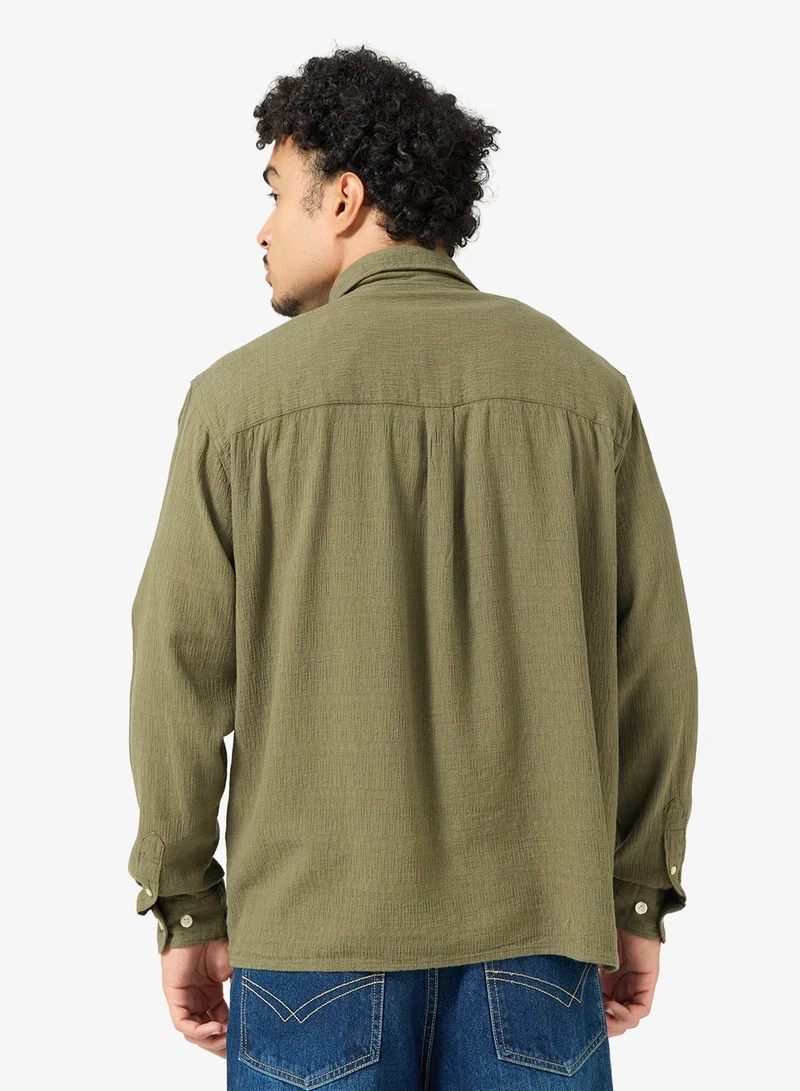 JACK & JONES Jacquard Long Sleeve Shirt