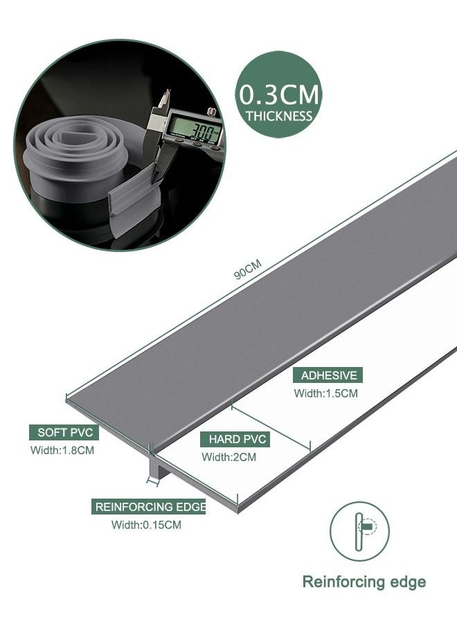 URbazaar Door Seal Strip,Door Draft Stopper,Door Guard Insulator Seal for Exterior or Interior Blocker The Door Bottom Slot,Soundproof Weather Stripping,Dust-Proof Door Draft Stopper(90x4cm)  - Image 5