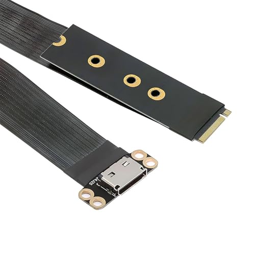 xiwai M.2 M-Key 2280 NGFF PCI-E4.0 to Oculink SFF-8612 SFF-8611 Host Cable 15cm for NVME U.2 SSD eGPU - Image 1