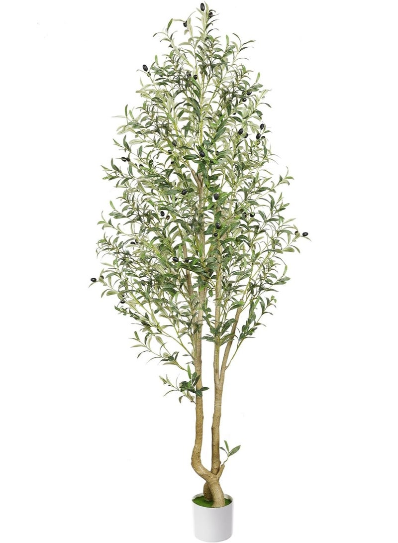 Y&D Artificial Olive Tree 150cm Big tall Fake Plants Artificial Olive Silk Plants Indoors with Curved Trunk in Pots Fake Tree for Home Office Living Room Indoor Outdoor Decor  - Image 1