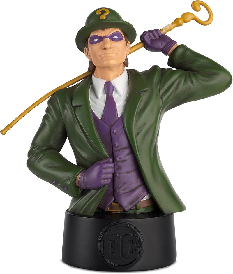 Eaglemoss DC Batman Universe Collector's Busts: #11 The Riddler Collector's Bust Toy, 5", Multicolor - Image 1