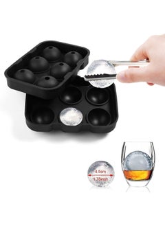 Wishbone Wishbone Flexible Silicone Whiskey Ice Ball Maker, Ice Tiny Cube Trays Chocolate Mould Maker for Kitchen Bar Party Drinks-Multi Color (Ice 6 Ball) (Whisky Ball 6 SEC Round)  - Image 3