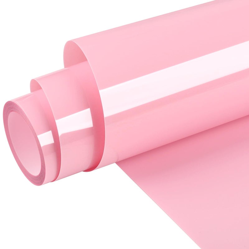 WRAPXPERT Light Pink HTV Pink HTV Heat Transfer Vinyl 12 x5ft Heat Press Pastel Iron on Vinyl for TShirts Fabrics Easy to Cut Transfer