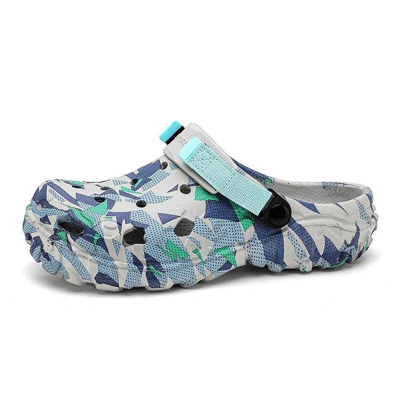 Men'S Hole Shoes Fashion Street Art Summer Outdoor Wear Fashion Cool Slippers Sports - Image 1
