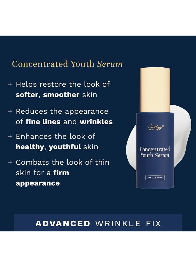 City Beauty Concentrated Youth Serum - Anti-Aging Face Serum - Firm & Smooth - Light-Activated Wrinkle Solution With Advanced Enzymes - Visibly Smooths Fine Lines & Wrinkles - Image 3