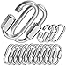 Evadow Evadow 16Pack Quick Link Chain, M10 3/8 Inch Locking Carabiner Chain Links for Porch Swing, 2000lbs Capacity Large  - Image 2