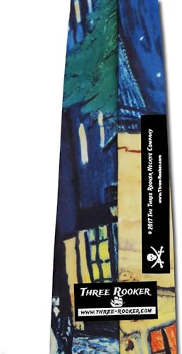 Three Rooker Outdoor Cafe Ties Van Gogh Art Necktie - Image 4