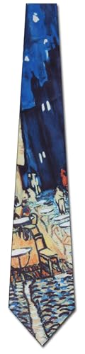 Three Rooker Outdoor Cafe Ties Van Gogh Art Necktie - Image 5