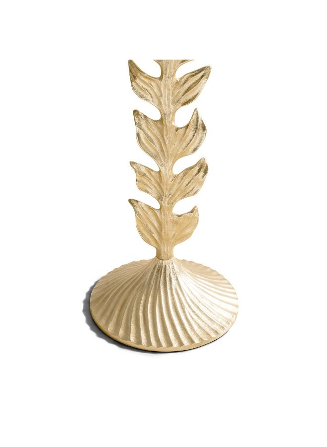 Pan Home Crotons Accent Table Enamel - Beige And Gold  - Image 2