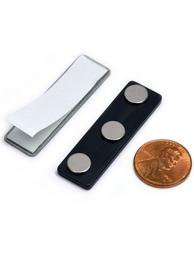 CMS MAGNETICS Name Badge Magnets - 100 Sets Of Magnetic Name Tag Attachments For Badge Makers Or Magnetic Name Tag Diy Projects - Made Of Strong Neodymium Magnets Bm-3Mag - Image 1