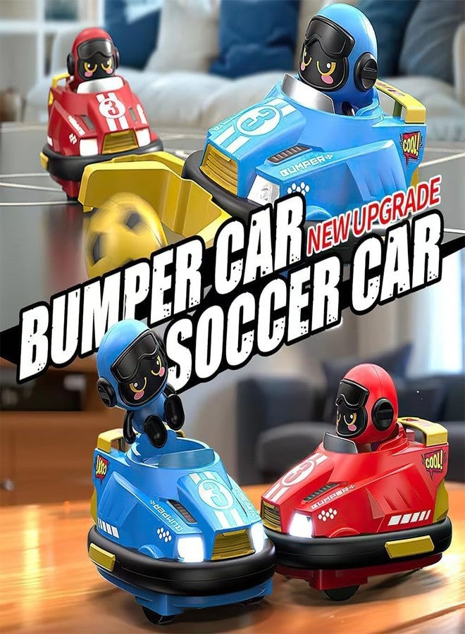 OBEST أوبست 2 حزمة سيارات تحكم عن بعد للأطفال، ألعاب السرعة، معارك التحكم عن بعد، سيارات كرتونية مع موسيقى وضوء، هدايا عيد الميلاد و عيد الميلاد - Image 5