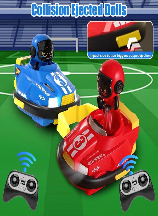 OBEST أوبست 2 حزمة سيارات تحكم عن بعد للأطفال، ألعاب السرعة، معارك التحكم عن بعد، سيارات كرتونية مع موسيقى وضوء، هدايا عيد الميلاد و عيد الميلاد - Image 4