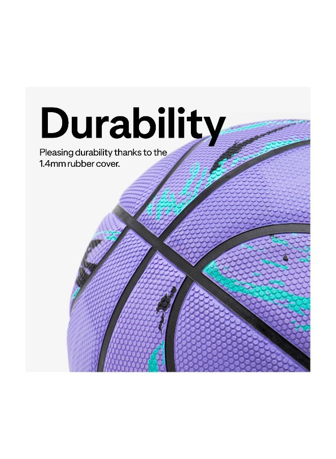 Tarmak Tarmak BY DECATHLON,Size 6 Basketball R500 - Mauve/Turquoise  - Image 3