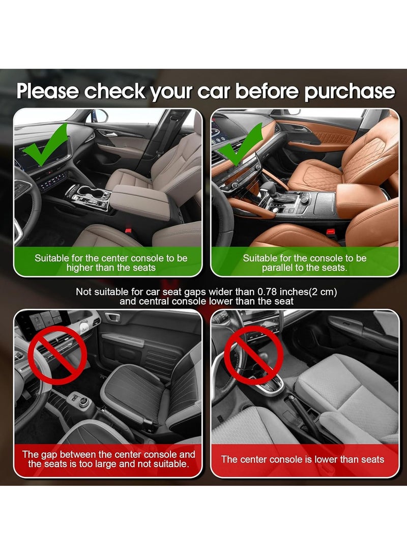 موب حامل مشروبات السيارة MOB حامل أكواب من الجلد الصناعي للمشروبات والقلم المحمول ومقعد السيارة ومنظم الكونسول 1 قطعة باللون الأحمر - Image 5