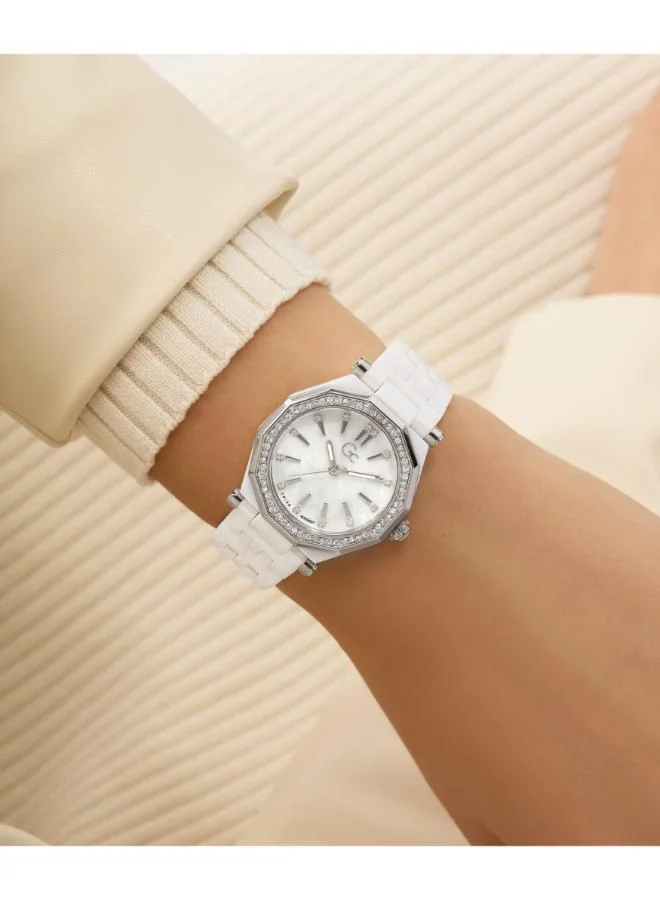جي سي Gleam Mid Size Ceramic Analogue Watch