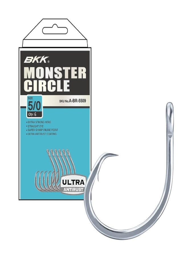 BKK Hooks A-BR-5509 Monster Circle Size 5/0 6 Pack - Image 1