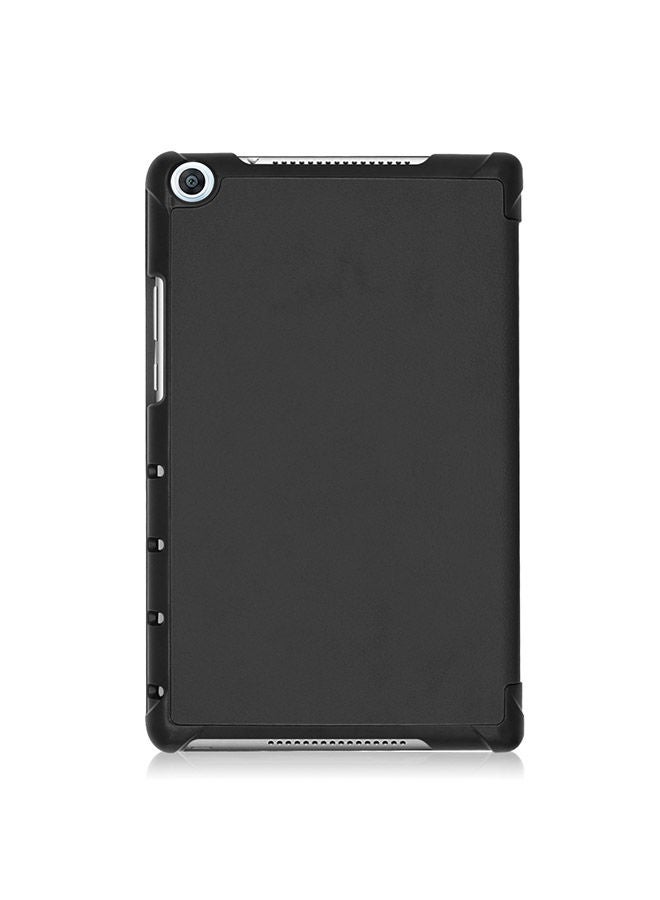 NIBEMINENT Protective Flip Case Cover For Huawei MediaPad M5 Lite 8.0-Inch Black - Image 2