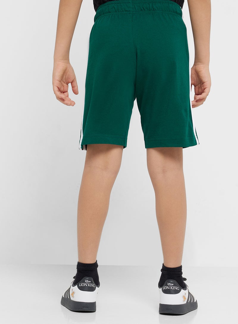 Adidas Youth 3 Stripes Shorts - Image 3