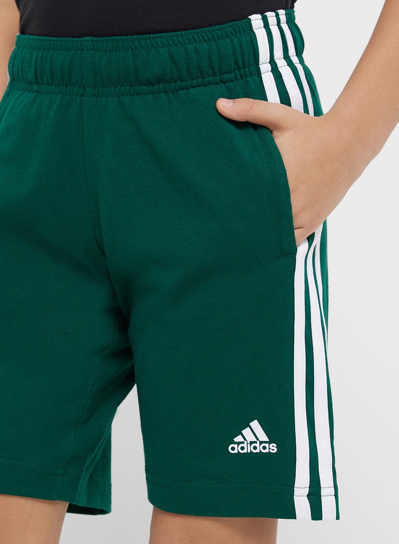 Adidas Youth 3 Stripes Shorts - Image 4