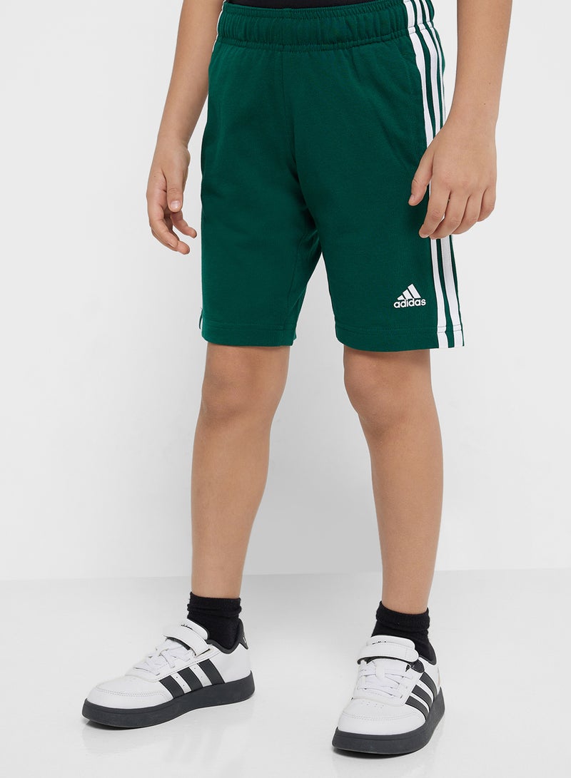 Adidas Youth 3 Stripes Shorts - Image 1
