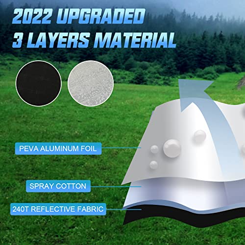 ROCCS Thickest Foldable Windshield Sun Shade fit for Mercedes Benz Sprinter 2007-2025,Freightliner Cargo Crew Mercedes Sprinter Van Front Window Sunshade Sun Visor Cover Blocks UV Rays Keep Your Car Cooler - Image 3