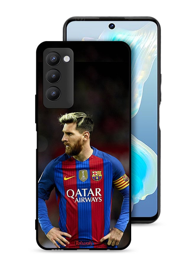 Tolwak Tecno Camon 18P Protective Case Cover Messi Barcelona - Image 1