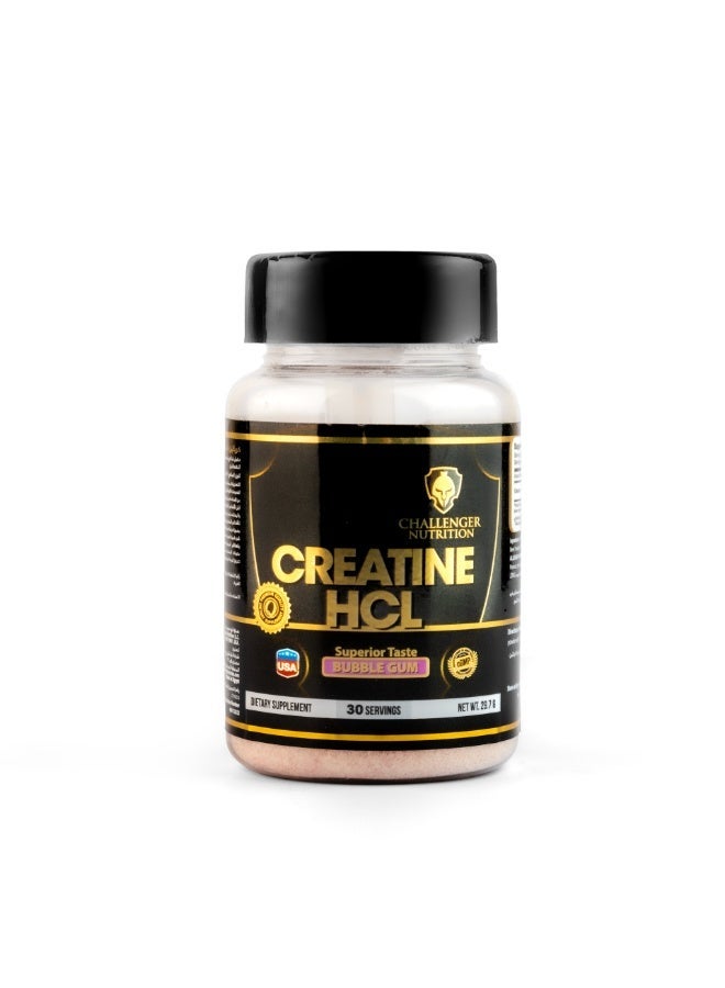 CHALLENGER NUTRITION -  Creatine HCL  Bubble Gum 30 serv
