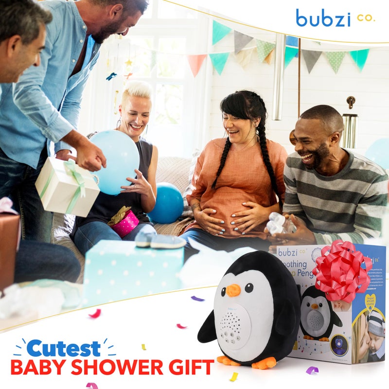 Bubzi Co Portable Penguin Baby Soother & Night Light Projector  Comforting Electronic Infant Toddler Sleep Aid With White Noise - Image 5