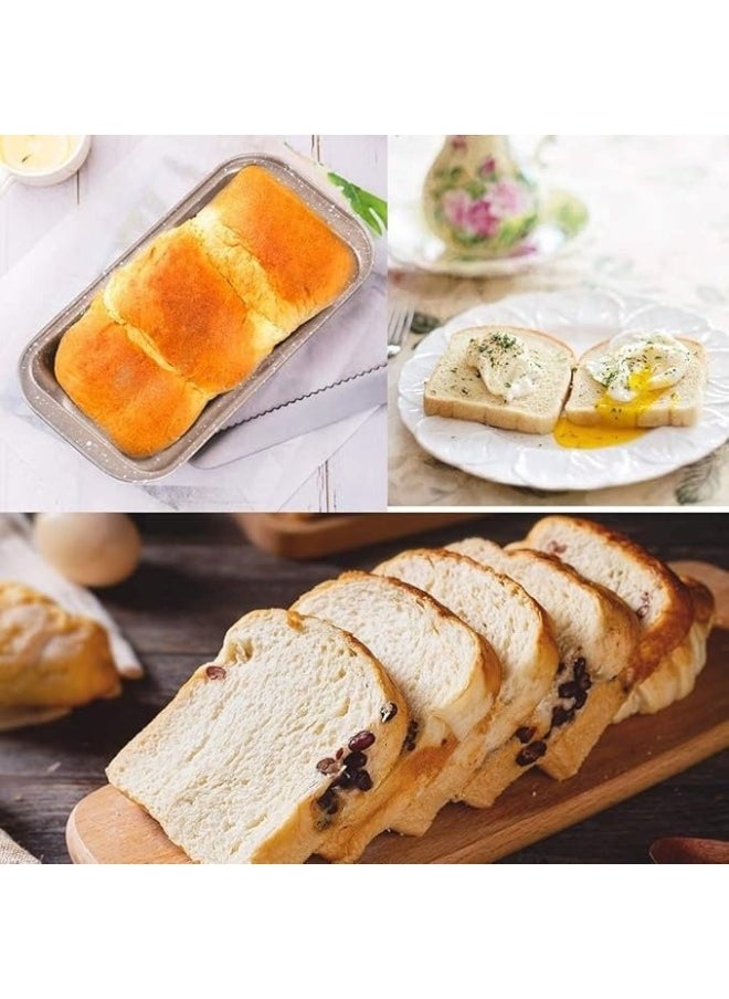 هابي هوم قالب كيك مستطيل عميق من الجرانيت، صينية خبز منزلية، أدوات مطبخ، ملحقات كيك 25 × 6 × 15 سم - وردي  - Image 4