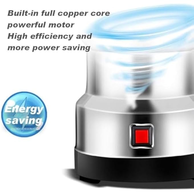 ريحني مطحنة توابل كهربائية، مطحنة عالية السرعة من الفولاذ المقاوم للصدأ للتوابل، الأعشاب، القهوة، والمكسرات، آلة طحن قوية للاستخدام المنزلي في المطبخ - Image 5