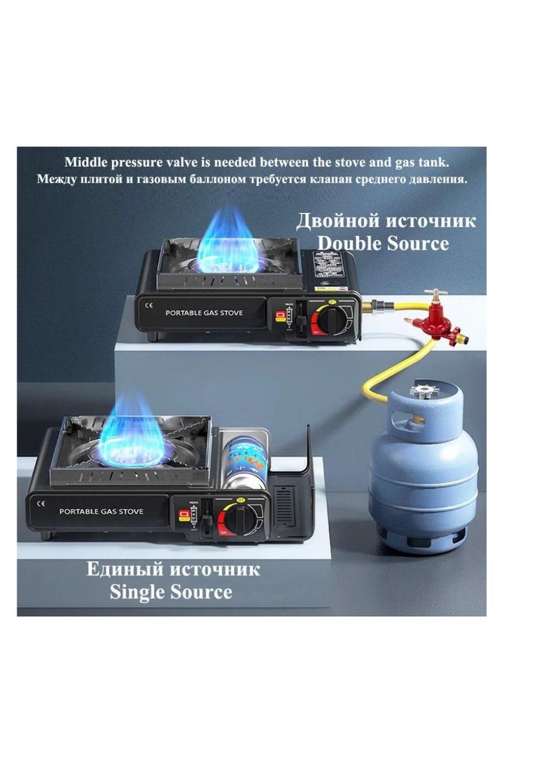 Denx Portable Camping And Travel Gas Stove Made Of Stainless Steel - Image 1