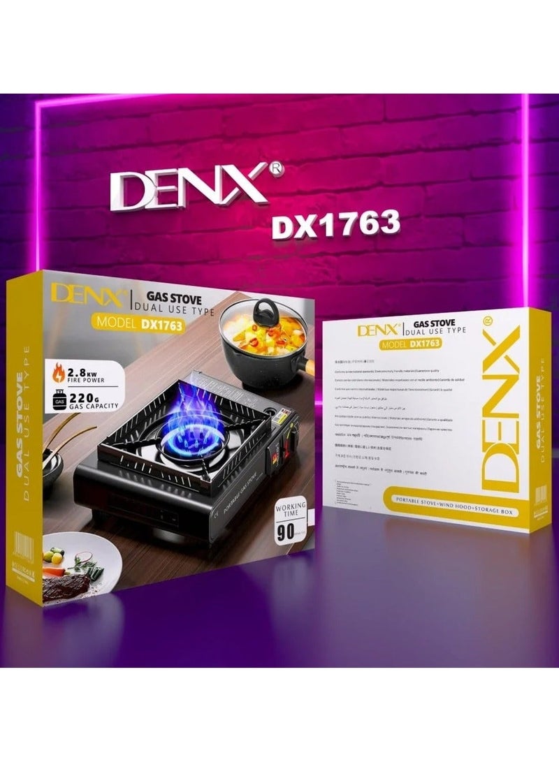 Denx Portable Camping And Travel Gas Stove Made Of Stainless Steel - Image 3