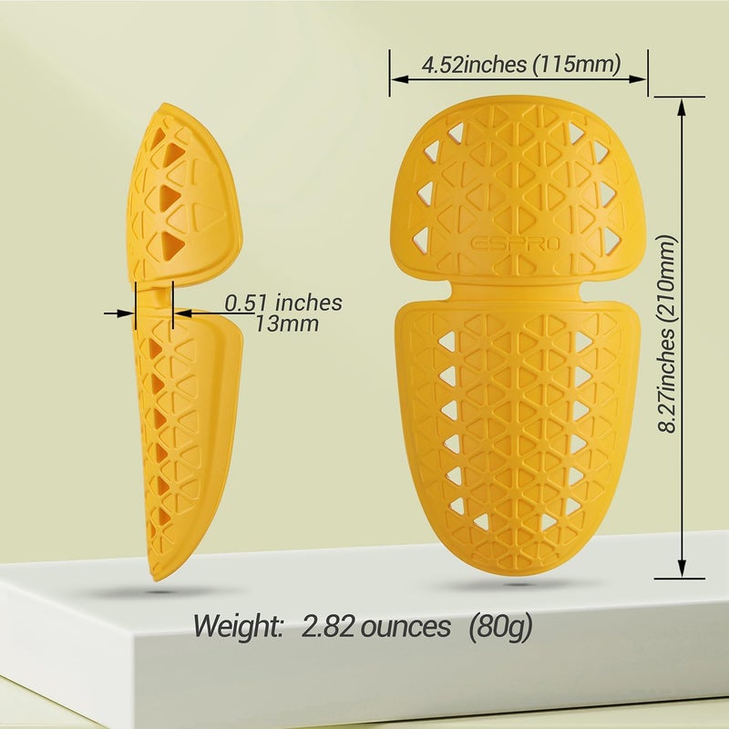 surlim Motorcycle Armor Insert Pads CE Level 2 Motorcycle Protector CE Armor for Motorcycle Jackets Pants (LAS-Elbow/Knee Slim[CE Level 2]) - Image 2