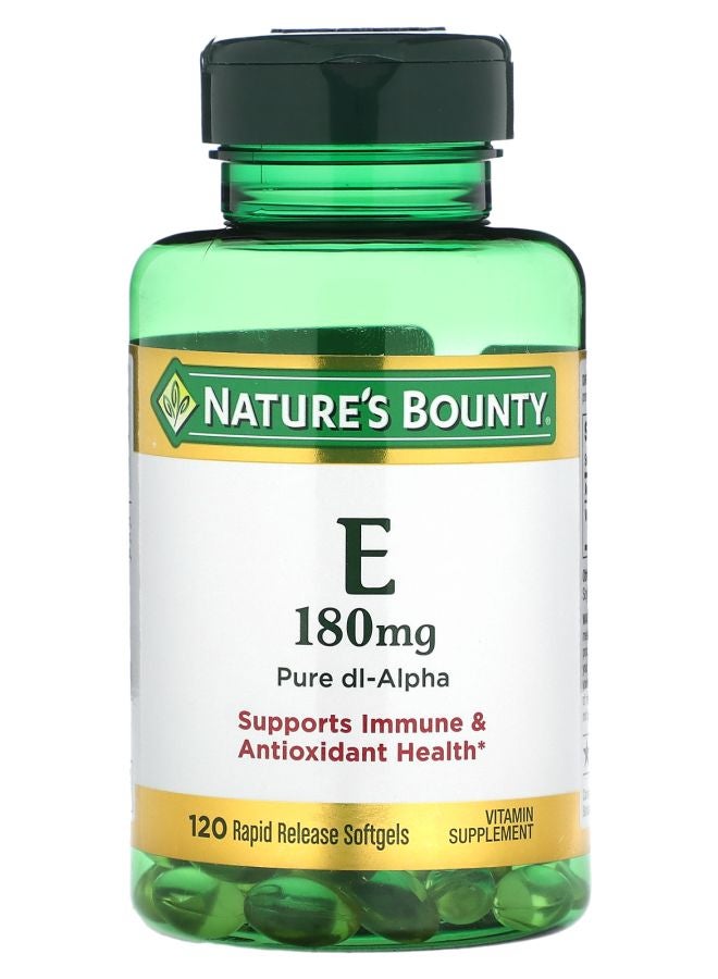 Nature's Vitamin E 180 mg 120 Rapid Release Softgels