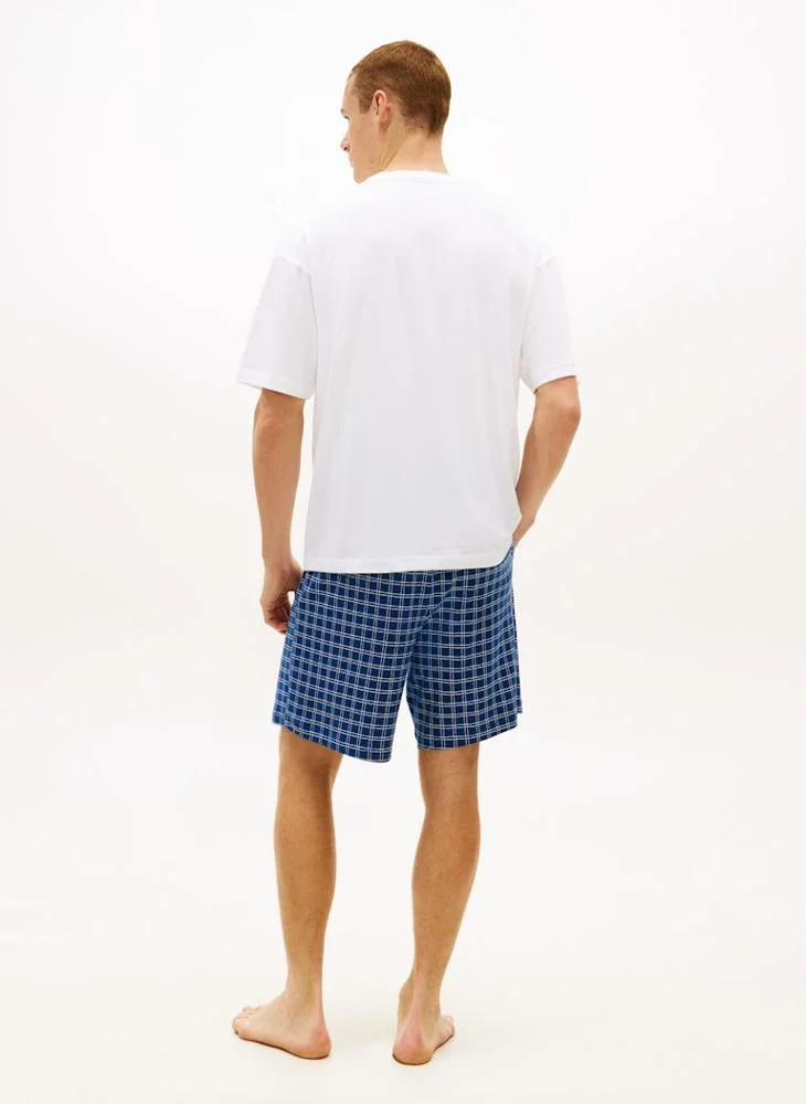 TOMMY HILFIGER  TH Original Print Jersey Shorts Pyjama Set for Men | Best Price UAE
