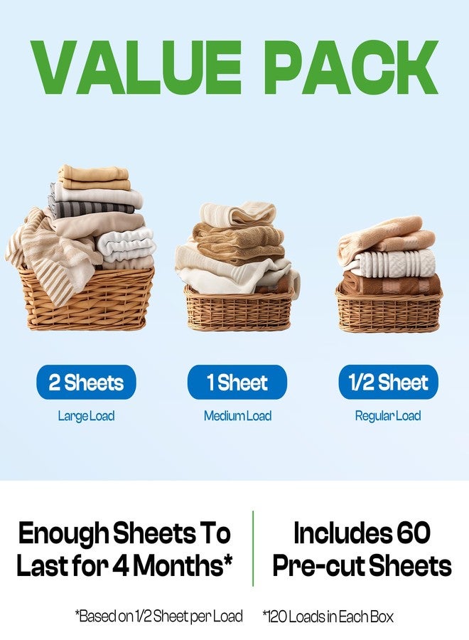 Emson HAPPY HOUR Laundry Detergent Sheets Fresh Scent - 120 Loads, Eco Friendly, Liquidless Soap, Travel Friendly for Hot & Cold Cycles, Fights Tough Stains & Odors, Hypoallergenic for Sensitive Skin - Image 3