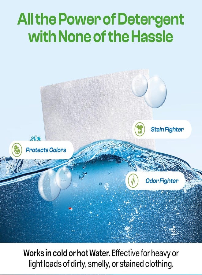 Emson HAPPY HOUR Laundry Detergent Sheets Fresh Scent - 120 Loads, Eco Friendly, Liquidless Soap, Travel Friendly for Hot & Cold Cycles, Fights Tough Stains & Odors, Hypoallergenic for Sensitive Skin - Image 2