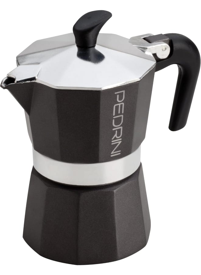 Pedrini Aroma Coffeemaker, 3 Cups, Polished Aluminum, 9113 - Image 1