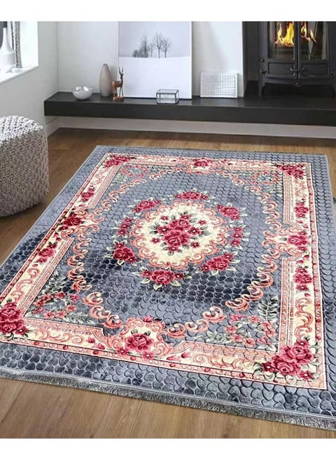 Portable Premium Carpet, High-Quality Premium Polyester Fabric, Foldable, Floral Design Carpets, Daily Use And Travel 180x200cm