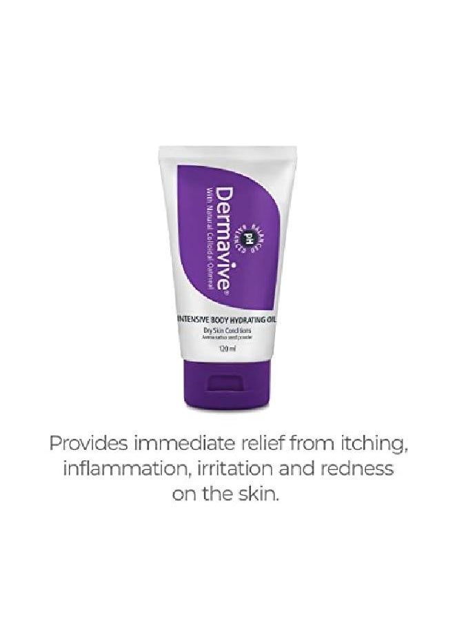 Dermavive Intensive Body Hydrating Oil Ultra Nourishing | Hydrates Dry Skin Instantly | NonGreasy and Promotes HealthyLooking Skin 120ml  - Image 3