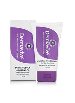 Dermavive Intensive Body Hydrating Oil Ultra Nourishing | Hydrates Dry Skin Instantly | NonGreasy and Promotes HealthyLooking Skin 120ml  - Image 2