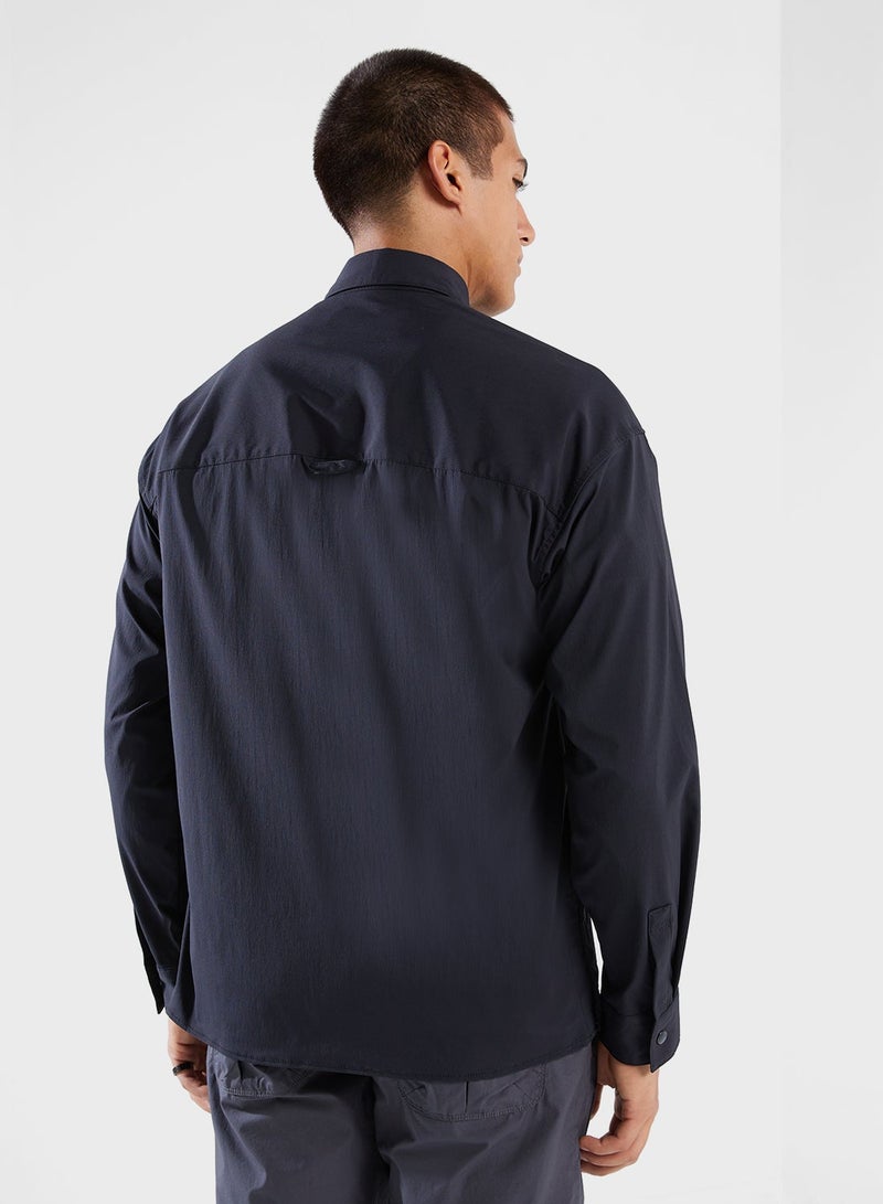 izzue Nylon Slit Shirt - Image 2