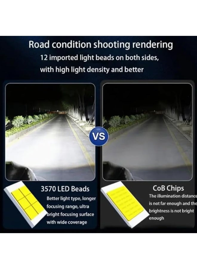 كونبيكس مصابيح أمامية LED Pro M2، سطوع مضاعف، 50,000 لومن، تيار مستمر 9 فولت، تيار مستمر 24 فولت، 12,000 واط، تصميم رقاقة COB فائقة السطوع - Image 2