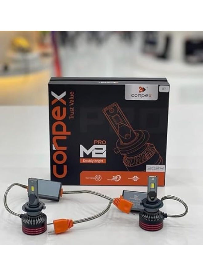 كونبيكس مصابيح أمامية LED Pro M2، سطوع مضاعف، 50,000 لومن، تيار مستمر 9 فولت، تيار مستمر 24 فولت، 12,000 واط، تصميم رقاقة COB فائقة السطوع - Image 3