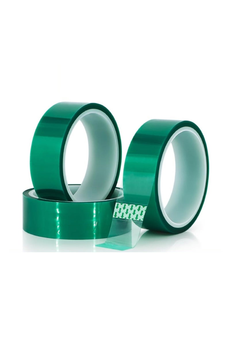 إيروريكس شريط لاصق أخضر من البوليستر عالي الحرارة، مصنوع من مادة PET اللاصقة بالسيليكون، مثالي للطلاء والبودرة... - Image 4