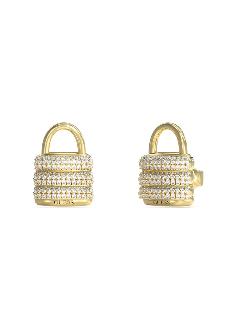 جس Guess My Secret Non-Logo Earrings