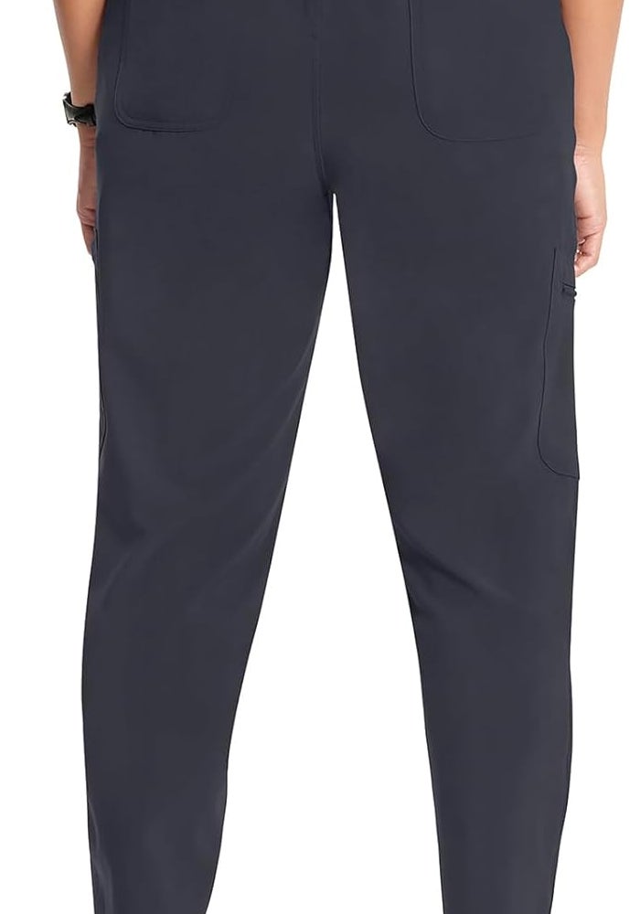 Infinity Cherokee Women's Mid Rise Tapered Leg Pull-on Scrub Pants - Pewter - Image 2