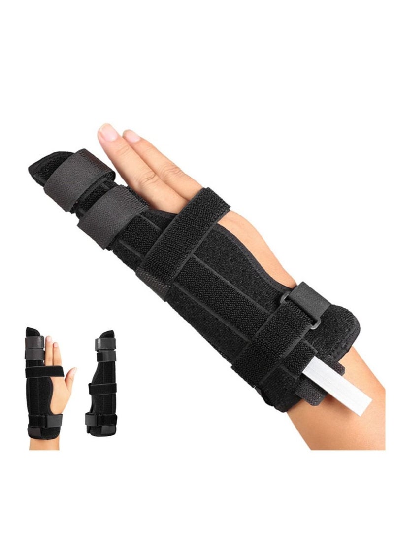 Finger Splint Brace Adjustable Finger Brace for Straightening Arthritis Sprains Pain Relief Metacarpal Splint for 4th or 5th Finger - Image 1